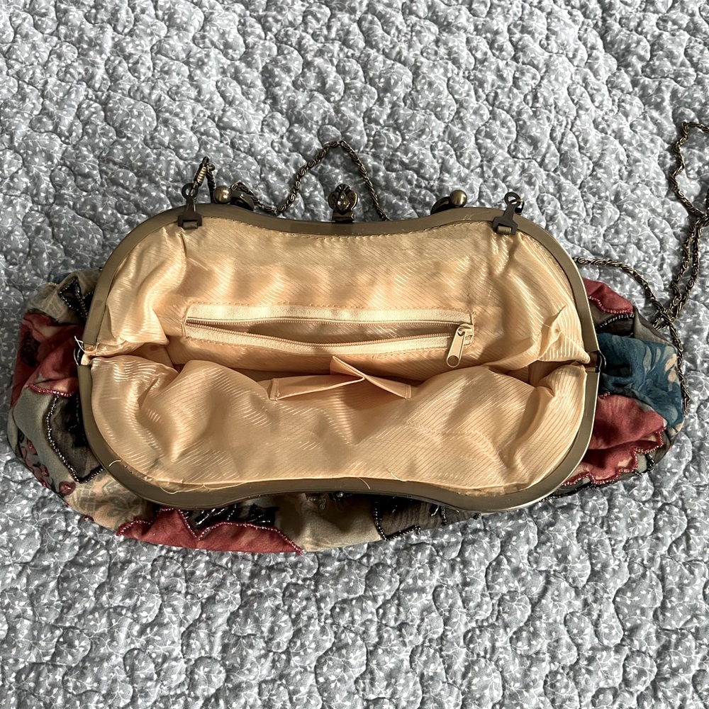 Unique beaded purse.